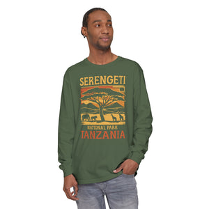 Serengeti Tanzania Comfort Colors Unisex Long Sleeve T-Shirt