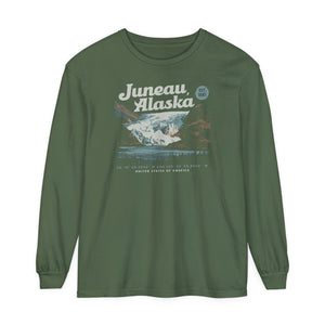 Juneau Alaska Comfort Colors Unisex Long Sleeve T-Shirt