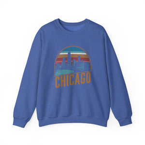 Chicago Skyline Illinois Gildan Unisex Crewneck Sweatshirt