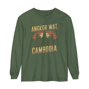 Angkor Wat Cambodia Comfort Colors Unisex Long Sleeve T-Shirt
