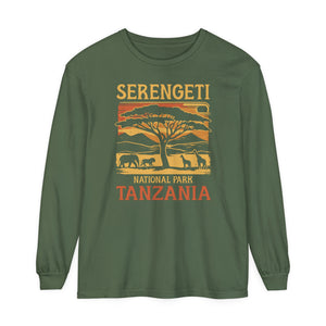 Serengeti Tanzania Comfort Colors Unisex Long Sleeve T-Shirt
