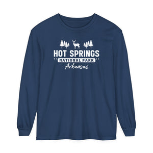 Hot Springs National Park Arkansas Comfort Colors Unisex Long Sleeve T-Shirt