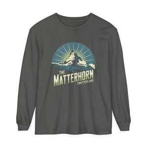 Matterhorn Switzerland Comfort Colors Unisex Long Sleeve T-Shirt