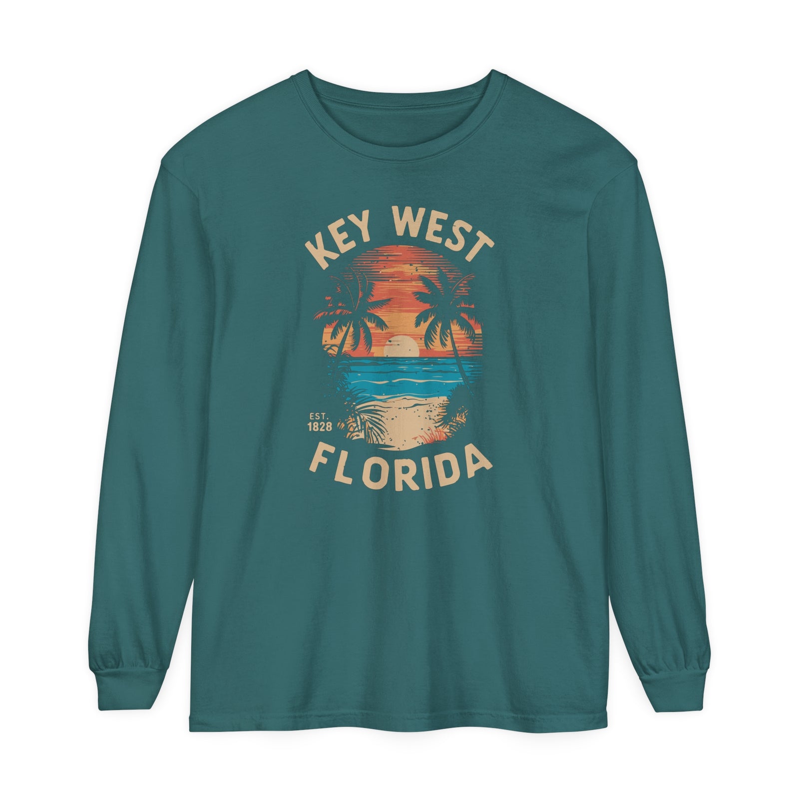 Key West Florida Comfort Colors Unisex Long Sleeve T-Shirt