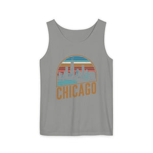 Chicago Skyline Illinois Comfort Colors Tank Top