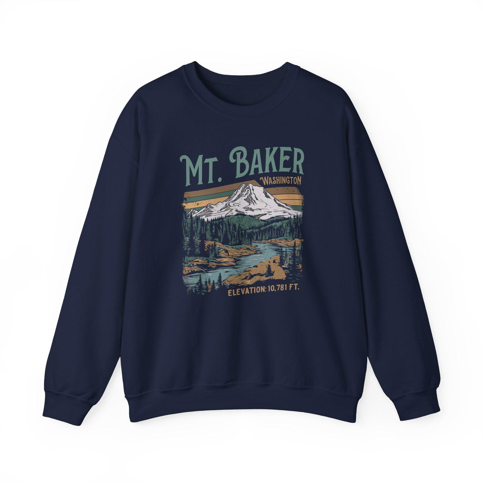 Mount Baker Washington Gildan Unisex Crewneck Sweatshirt