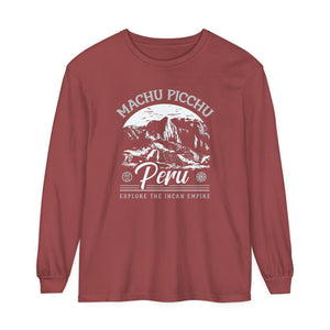 Machu Picchu Peru Comfort Colors Unisex Long Sleeve T-Shirt