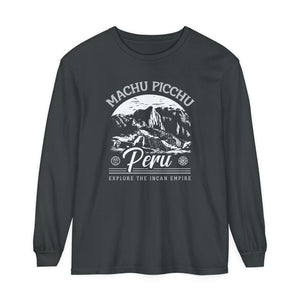 Machu Picchu Peru Comfort Colors Unisex Long Sleeve T-Shirt