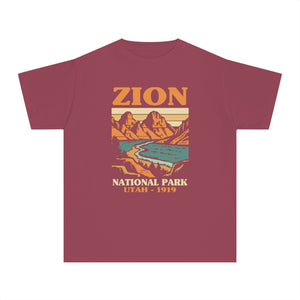 Zion National Park Utah Comfort Colors Youth Kids T-Shirt