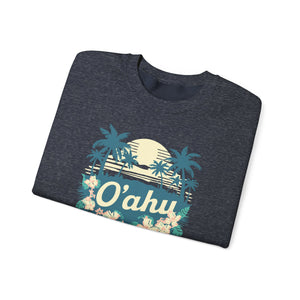 Oahu Hawaii Gildan Unisex Crewneck Sweatshirt
