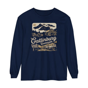 Gatlinburg Tennessee Great Smoky Mountains Comfort Colors Unisex Long Sleeve T-Shirt