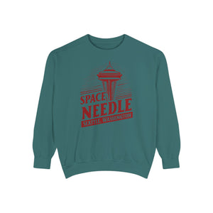 Space Needle Seattle Washington Comfort Colors Unisex Sweatshirt