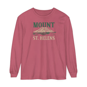 Mount St. Helens Washington Comfort Colors Unisex Long Sleeve T-Shirt