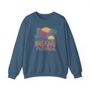 Miami Florida Gildan Unisex Crewneck Sweatshirt