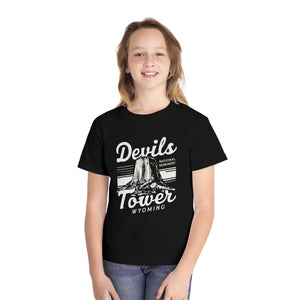 Devils Tower Wyoming Comfort Colors Youth Kids T-Shirt