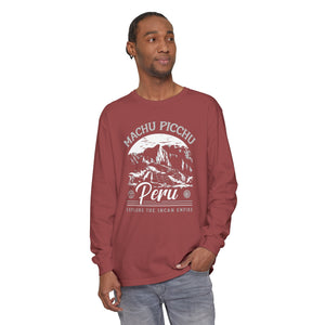 Machu Picchu Peru Comfort Colors Unisex Long Sleeve T-Shirt