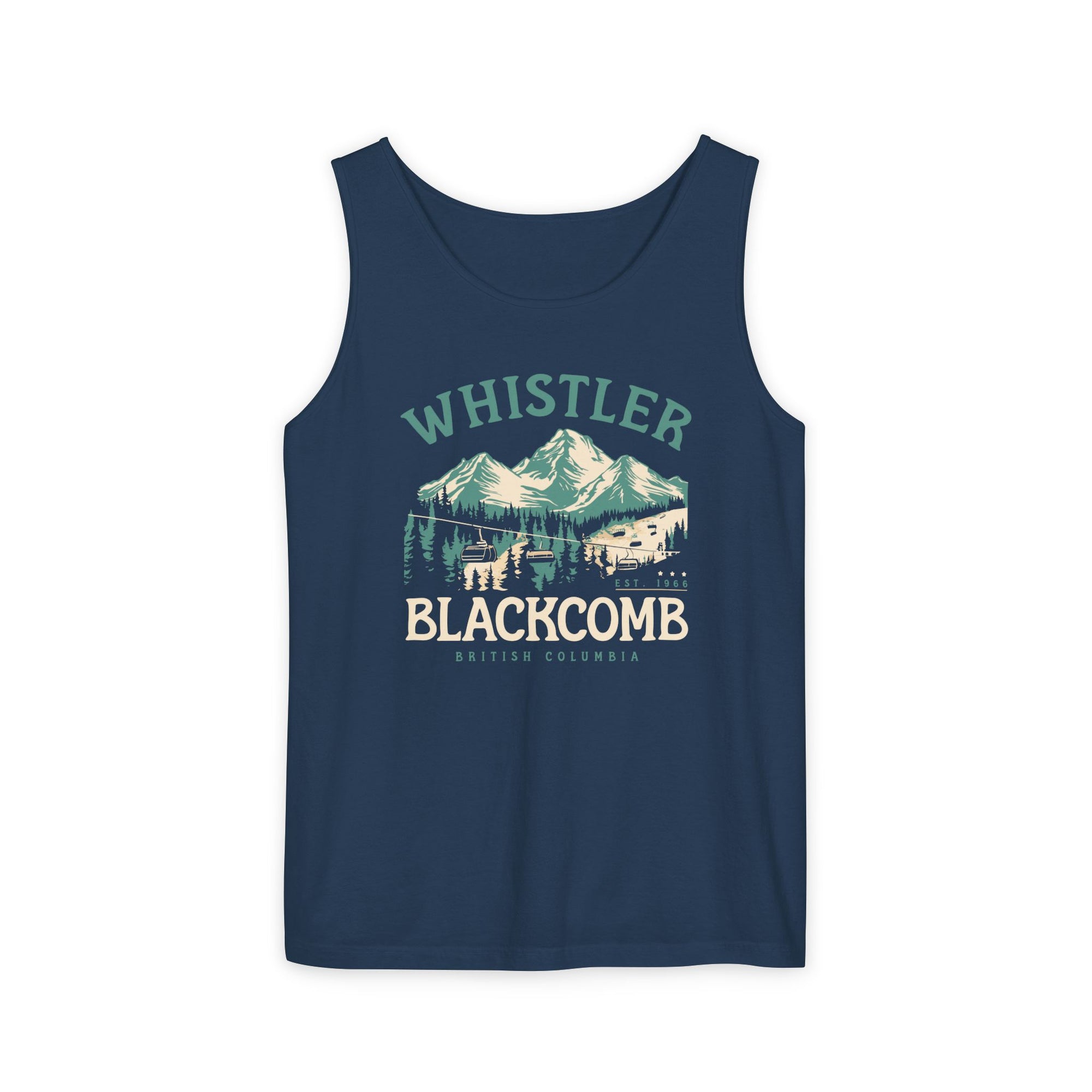 Whistler Blackcomb British Columbia Comfort Colors Tank Top