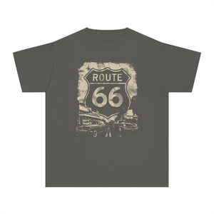 Route 66 USA Comfort Colors Youth Kids T-Shirt