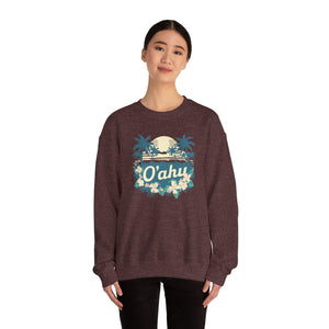 Oahu Hawaii Gildan Unisex Crewneck Sweatshirt