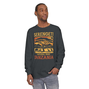 Serengeti Tanzania Comfort Colors Unisex Long Sleeve T-Shirt