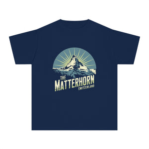 Matterhorn Switzerland Comfort Colors Youth Kids T-Shirt