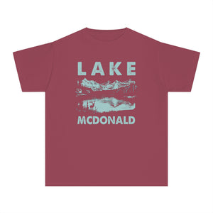 Lake McDonald Glacier National Park Montana Comfort Colors Youth Kids T-Shirt