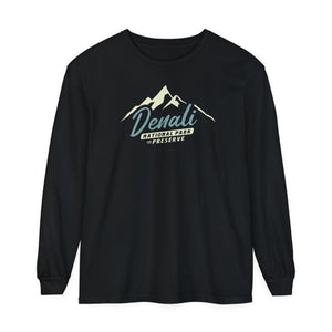 Denali National Park Alaska Comfort Colors Unisex Long Sleeve T-Shirt