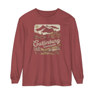 Gatlinburg Tennessee Great Smoky Mountains Comfort Colors Unisex Long Sleeve T-Shirt