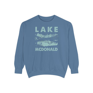 Lake McDonald Glacier National Park Montana Comfort Colors Unisex Sweatshirt