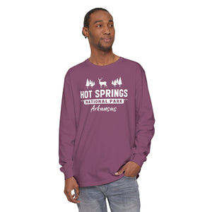 Hot Springs National Park Arkansas Comfort Colors Unisex Long Sleeve T-Shirt