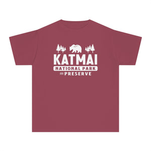 Katmai National Park Alaska Comfort Colors Youth Kids T-Shirt