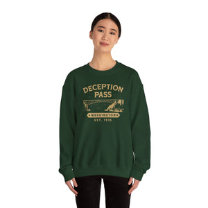 Deception Pass Washington Gildan Unisex Crewneck Sweatshirt