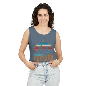 Chicago Skyline Illinois Comfort Colors Tank Top
