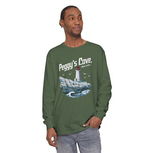 Peggy’s Cove Nova Scotia Comfort Colors Unisex Long Sleeve T-Shirt