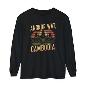 Angkor Wat Cambodia Comfort Colors Unisex Long Sleeve T-Shirt