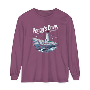 Peggy’s Cove Nova Scotia Comfort Colors Unisex Long Sleeve T-Shirt