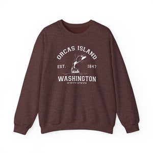 Orcas Island Washington Gildan Unisex Crewneck Sweatshirt