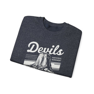 Devils Tower Wyoming Gildan Unisex Crewneck Sweatshirt