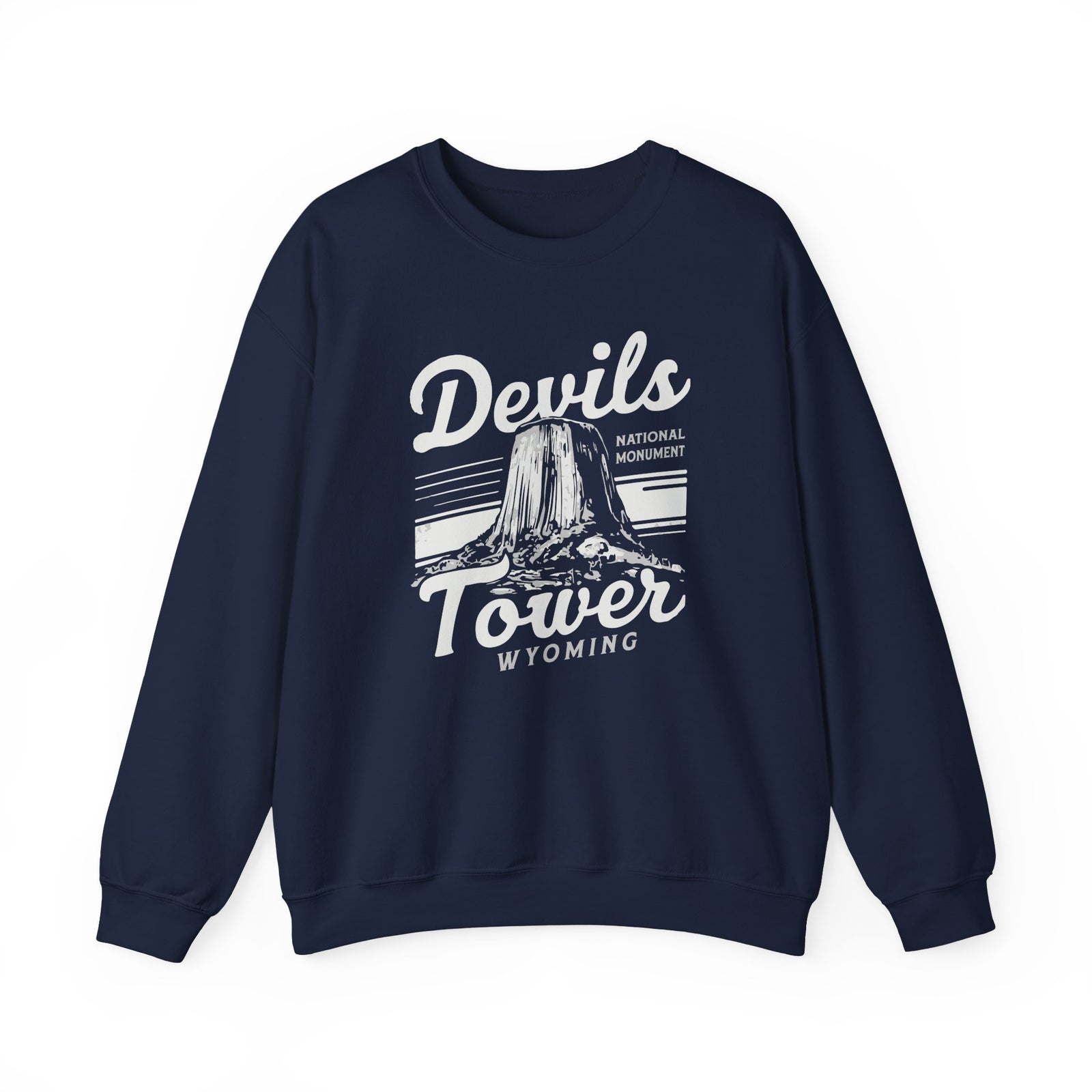 Devils Tower Wyoming Gildan Unisex Crewneck Sweatshirt