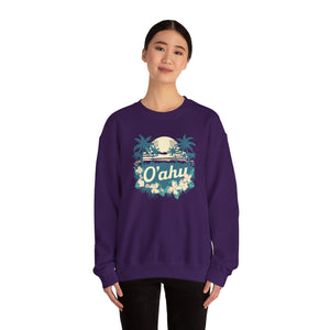 Oahu Hawaii Gildan Unisex Crewneck Sweatshirt