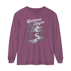 Louisiana Bayou Comfort Colors Unisex Long Sleeve T-Shirt