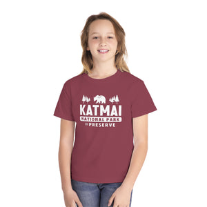 Katmai National Park Alaska Comfort Colors Youth Kids T-Shirt