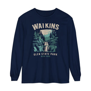 Watkins Glen State Park New York Comfort Colors Unisex Long Sleeve T-Shirt