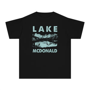 Lake McDonald Glacier National Park Montana Comfort Colors Youth Kids T-Shirt