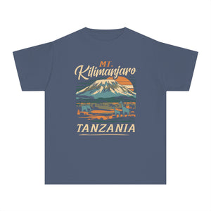 Mount Kilimanjaro Tanzania Comfort Colors Youth Kids T-Shirt