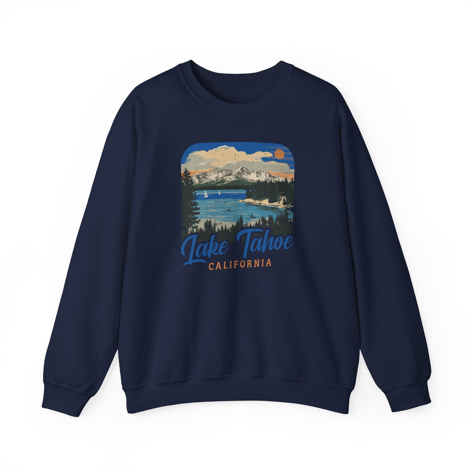 Lake Tahoe California Nevada Gildan Unisex Crewneck Sweatshirt