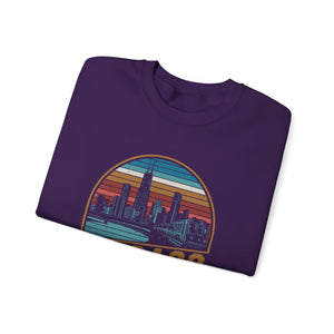 Chicago Skyline Illinois Gildan Unisex Crewneck Sweatshirt