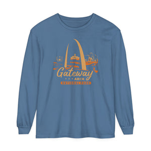 Gateway Arch National Park Missouri Comfort Colors Unisex Long Sleeve T-Shirt