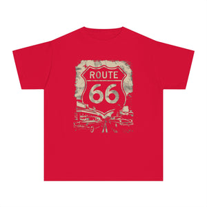 Route 66 USA Comfort Colors Youth Kids T-Shirt