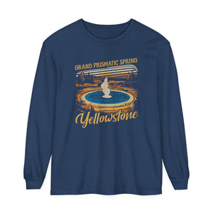Grand Prismatic Spring Yellowstone Comfort Colors Unisex Long Sleeve T-Shirt